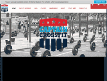 Tablet Screenshot of captaincrossfit.com